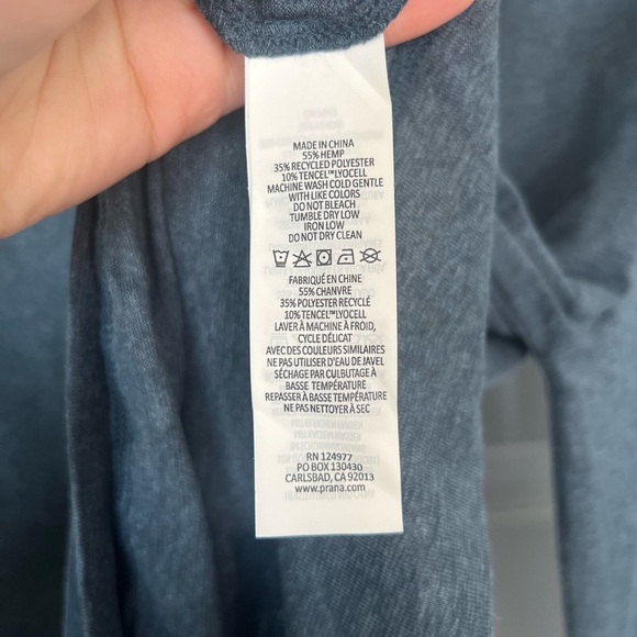 NWT prAna Dark Sky Heather Cozy Up Aires Top size Medium - Picture 9 of 10